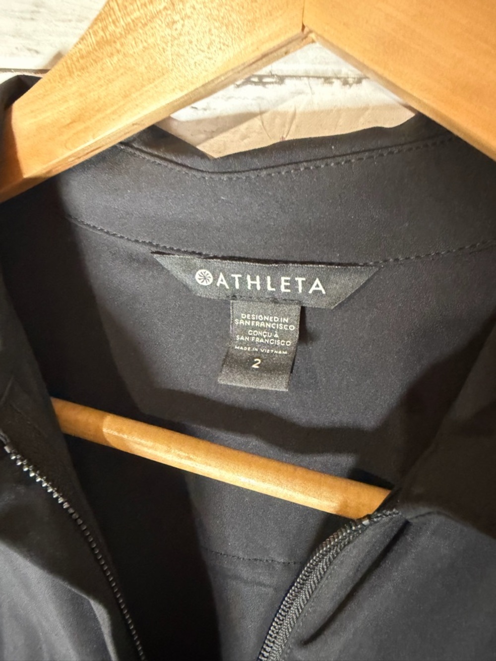 ATHLETA Brooklyn Heights Wide Leg Jumpsuit Black Size 2 - Picture 5 of 7